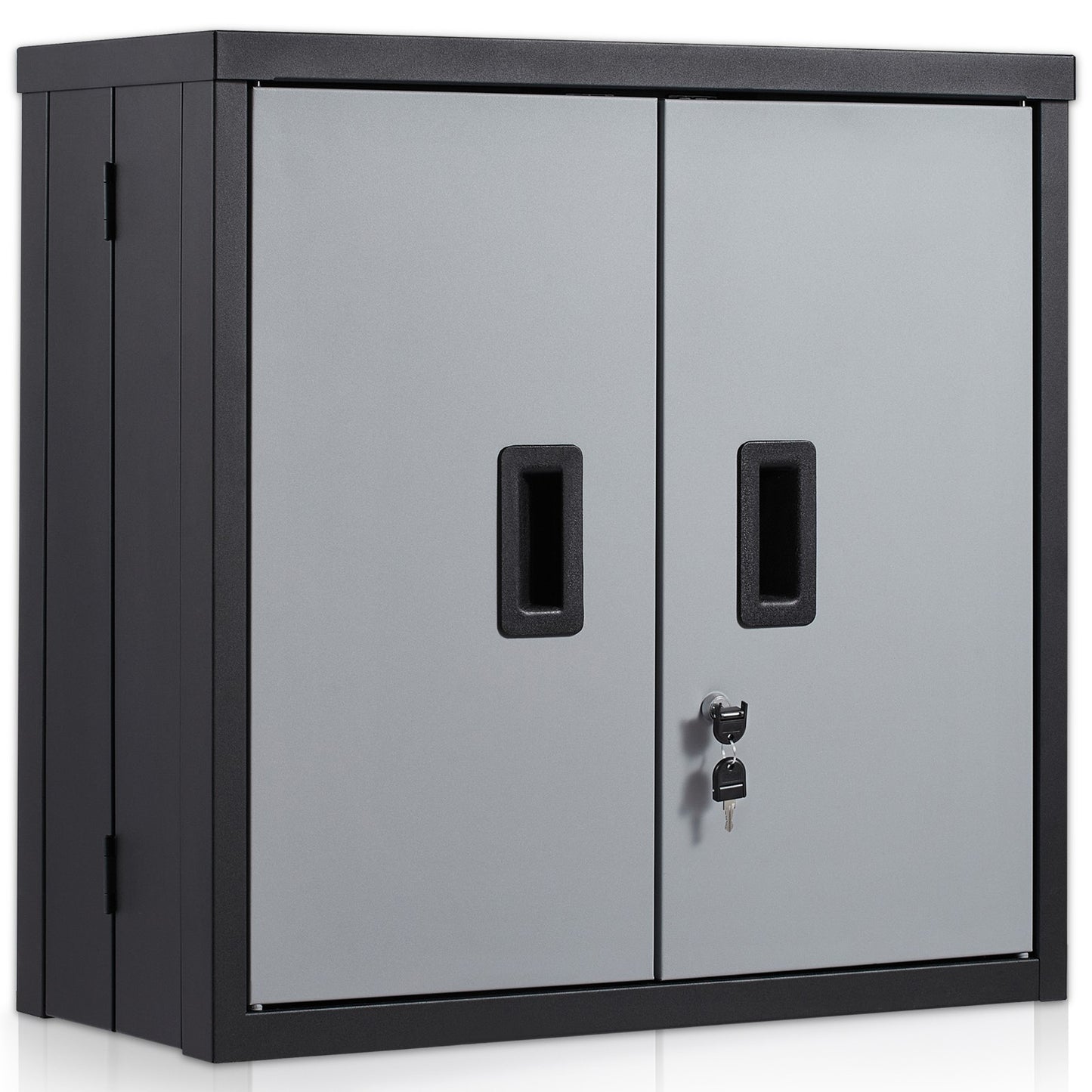 Uimoso Foldable Wall-Mounted Garage Cabinet 26" Compact Design, 240 Lbs Capacity