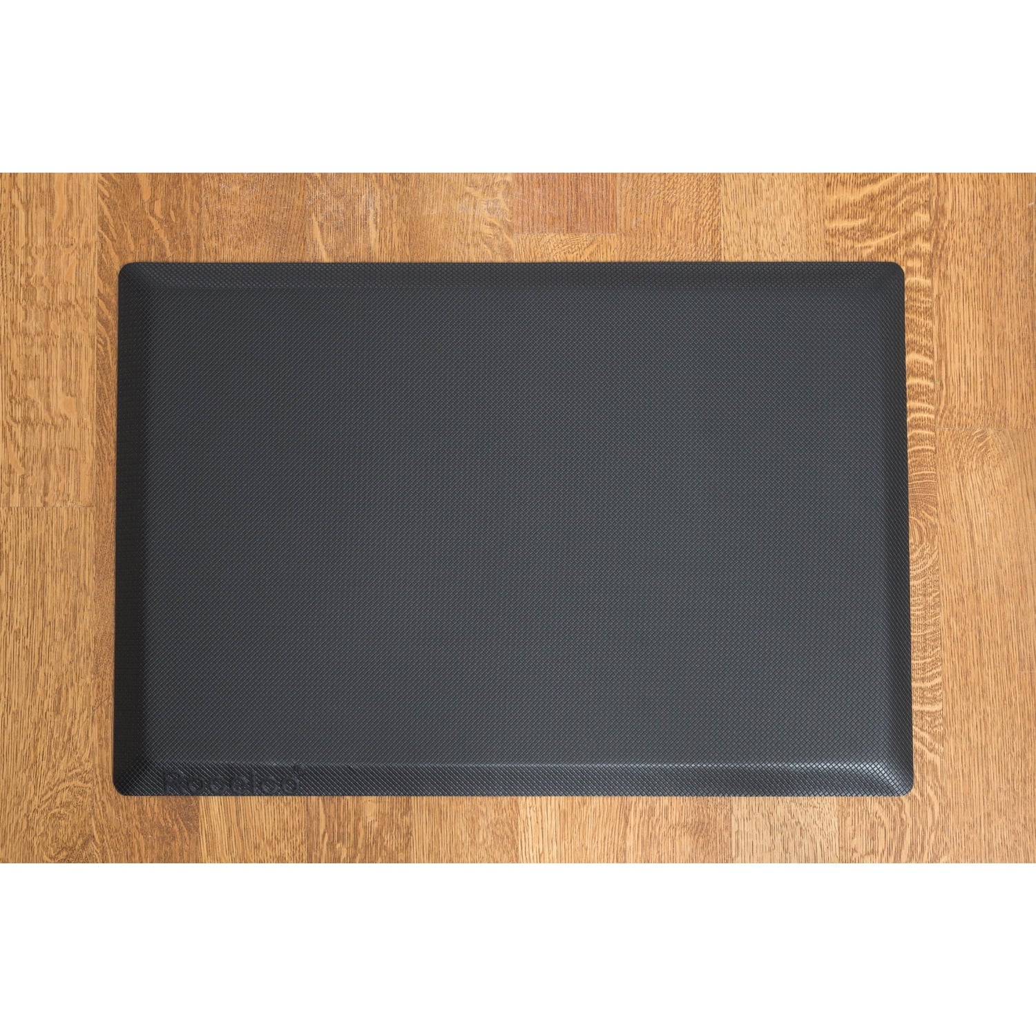 46" Large Adjustable Standing Desk Converter/Anti Fatigue Mat Bundle - Black
