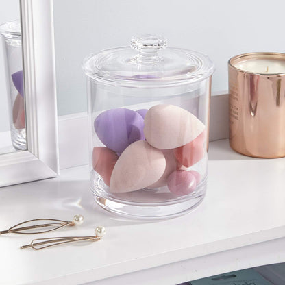 30-Ounce Premium Quality Clear Plastic Apothecary Jar