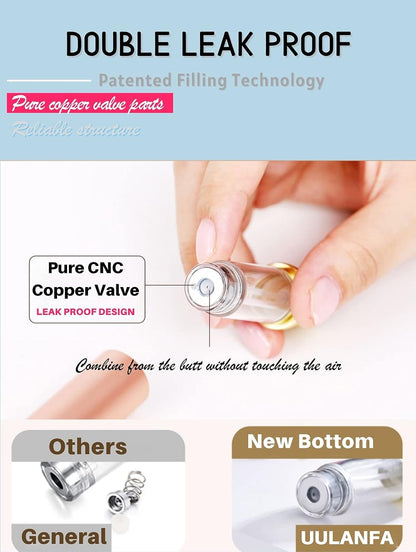 Portable Mini Refillable Perfume Atomizer Bottle Empty Pocket Size Cologne Sprayer for Travel