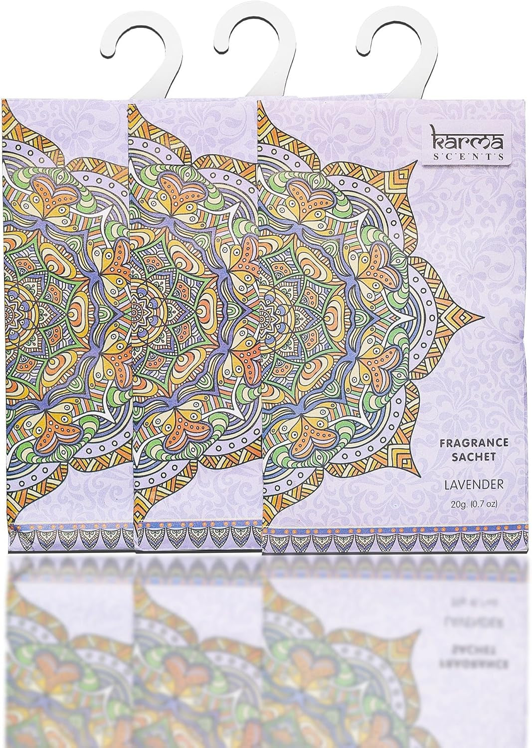 Karma Scents Lavender Fresh Scented Sachets Natural Drawer, Closet, Car, Air Freshener – Lovely Fresh Scents Home Fragrance with 12 Sachet Bags – Drawer, Closet Fresheners and Car Odor Eliminator