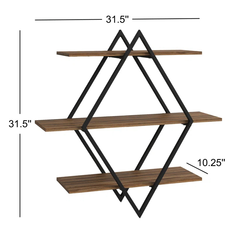 Midland Diamond 3 Tier Shelf