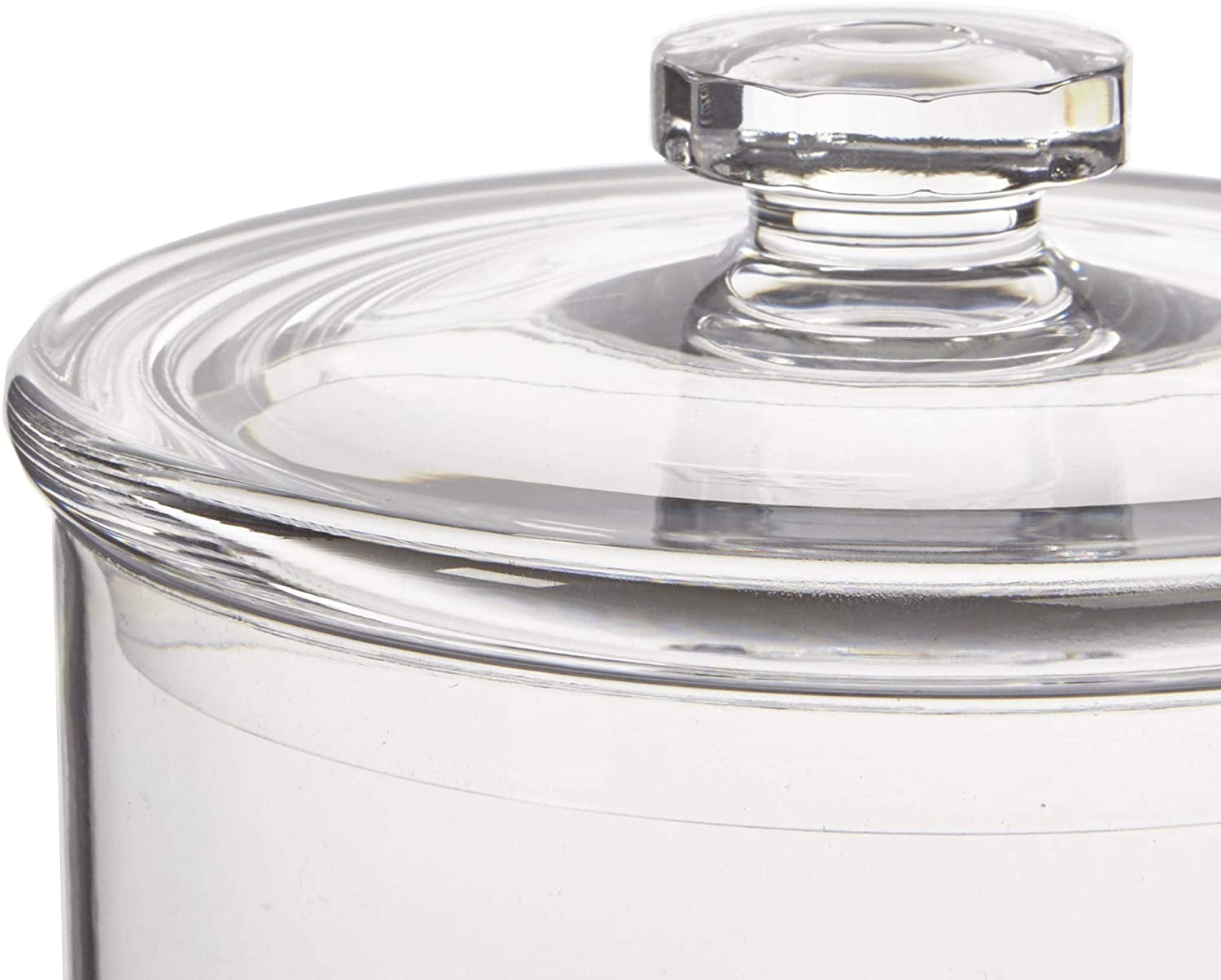 30-Ounce Premium Quality Clear Plastic Apothecary Jar