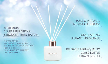Jasmine Reed Diffuser Set/Fragrance Oil Diffuser Reeds/Scent Diffuser/Fresh Flowers Reed Diffuser Sticks/Room Decor/Office Decor/Home Fragrance Products & Gifts