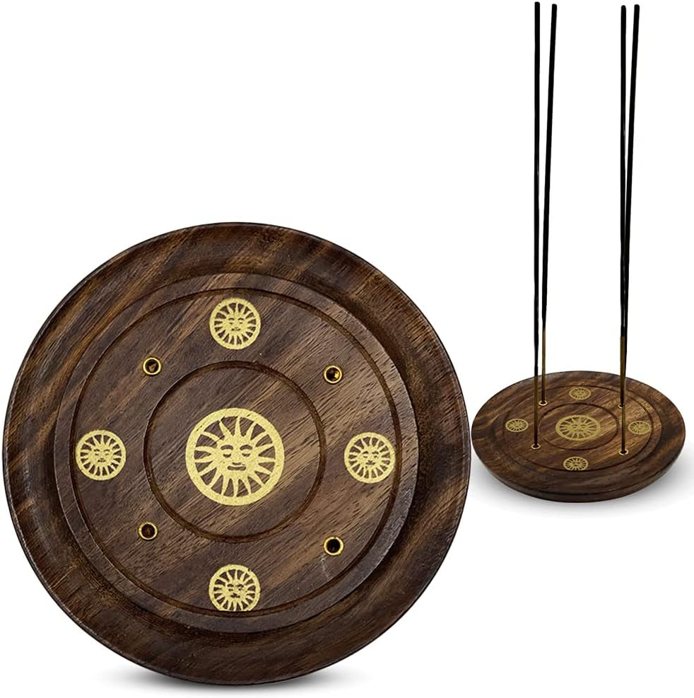 Incense Burner Holder Plate Tray Disk for Sticks Cones Ash Catcher Style #4
