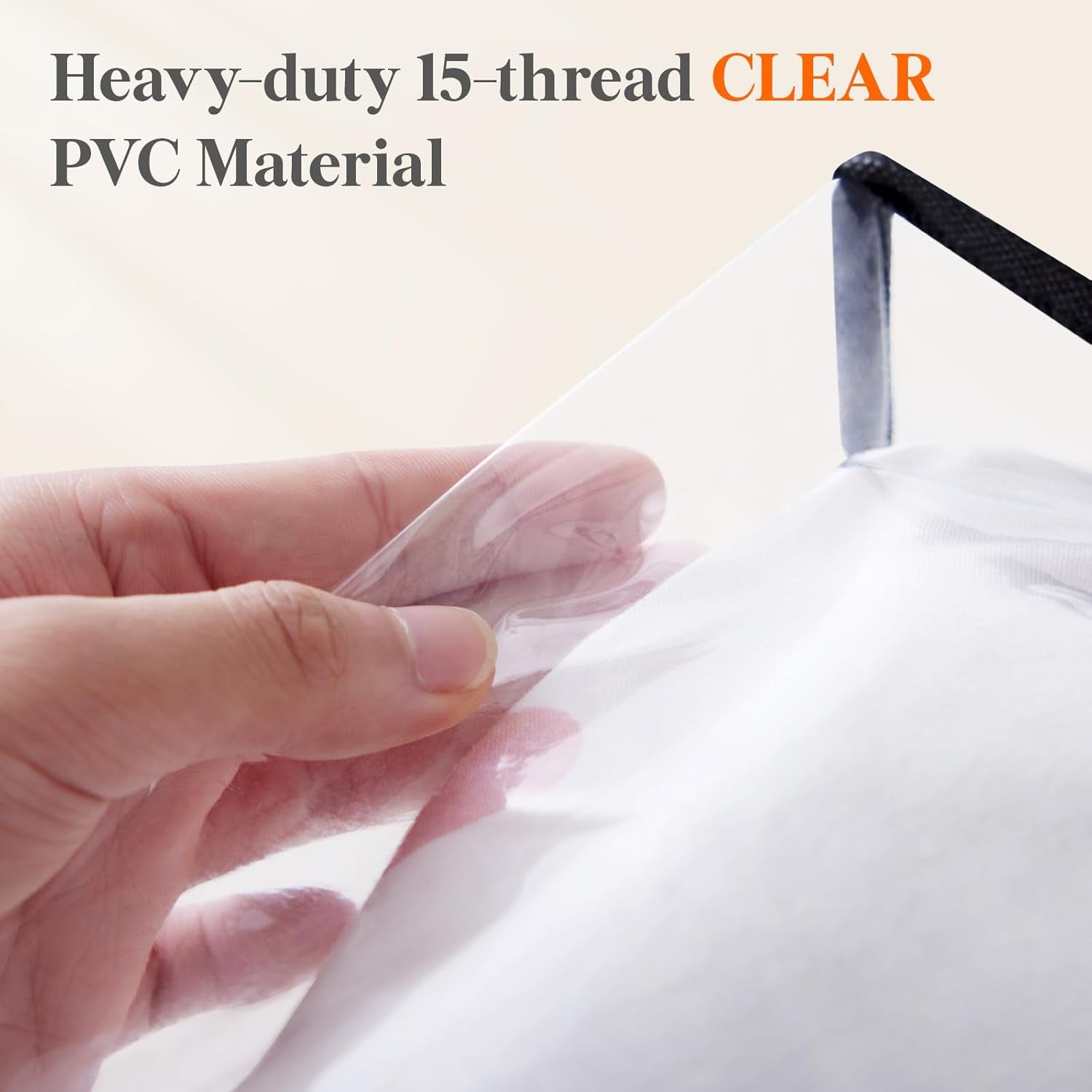 4 Pack Clear Clothes Storage Bags, 40L Plastic Blanket Storage Bag, Vinyl Foldable Moving Bags with Zipper, Closet Organizers and Storage Containers for Bedding, Duvet, Comforter