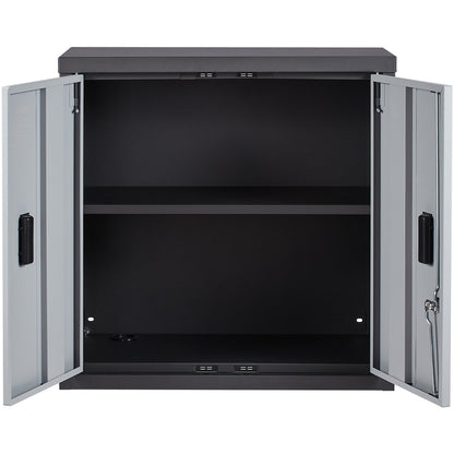 Uimoso Foldable Wall-Mounted Garage Cabinet 26" Compact Design, 240 Lbs Capacity