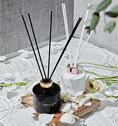 Moroccan Bergamot Reed Diffuser Set/Fragrance Oil Diffuser Reeds/Scent Diffuser/Room Decor, Office Decor, Black Decor/Home Fragrance Products & Gifts