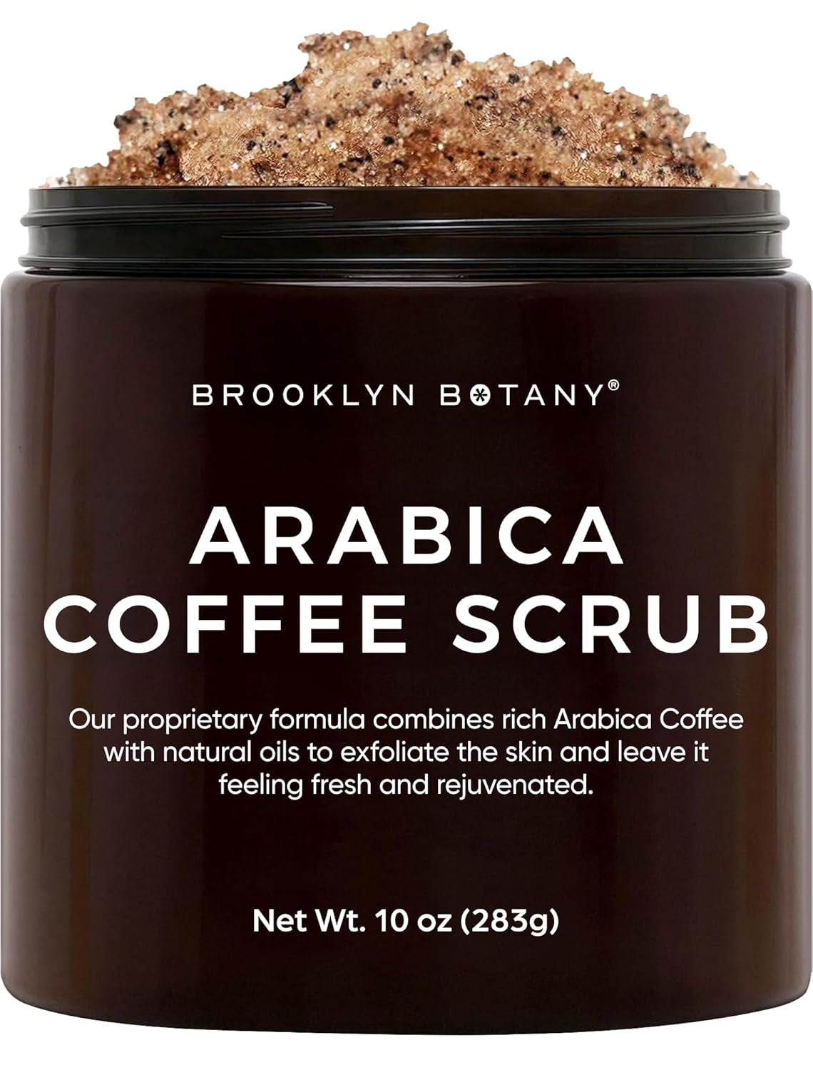 Arabica Coffee Body Scrub - Moisturizing and Exfoliating for Body, Face, Hand, Foot - Fights Stretch Marks, Fine Lines, Wrinkles - Great Gifts for Women & Men - 10 Oz