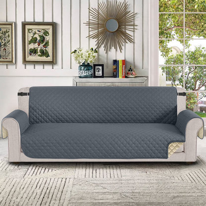 100% Waterproof Sofa Cover Non Slip Couch Cover Machine Washable Slipcover Leakproof Furniture Protector for Dogs Kids Pets, Dark Gray, Sofa