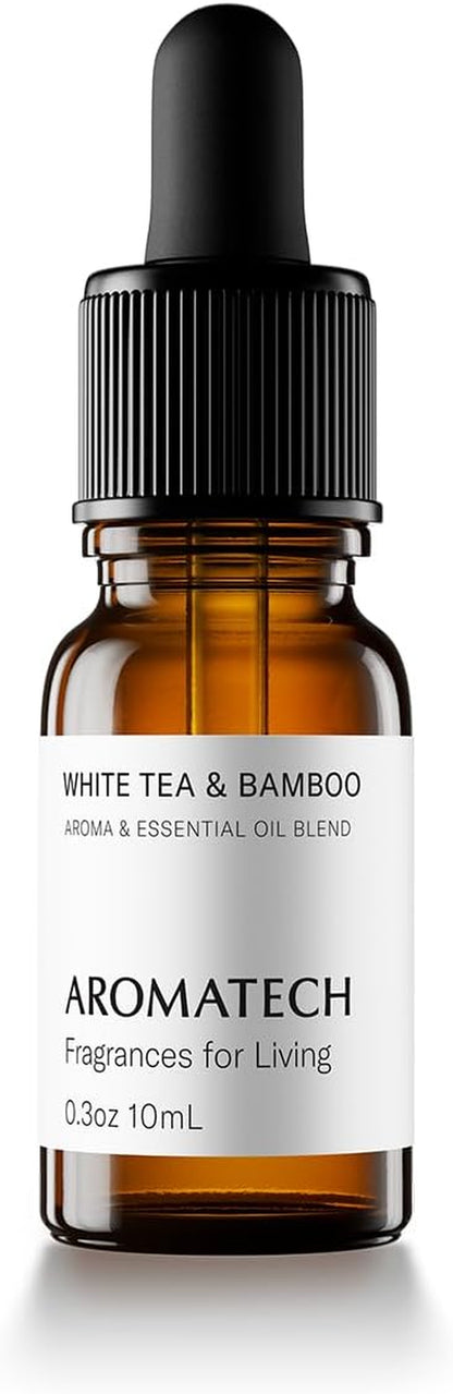 White Tea & Bamboo Premium Aroma Oil – Delicate & Earthy Home Fragrance with Notes of White Tea, Bamboo & Jasmine for Scent Diffusers, Cold-Air Machines (0.33 Fl Oz (Pack of 1))