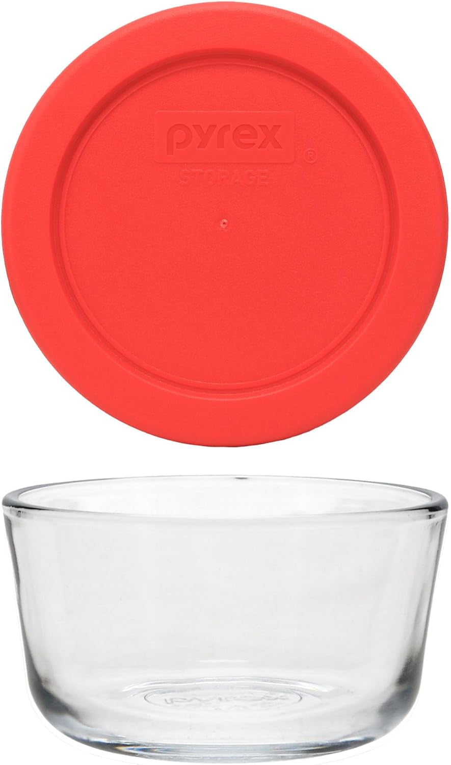 Simply Store 1-Cup Single Glass Food Storage Container with Plastic Lid