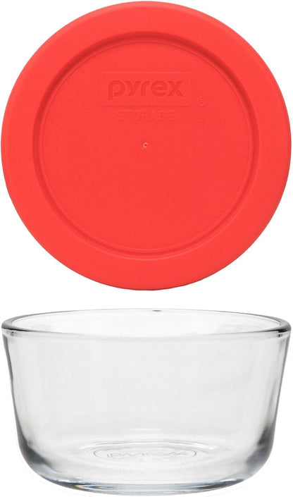 Simply Store 1-Cup Single Glass Food Storage Container with Plastic Lid