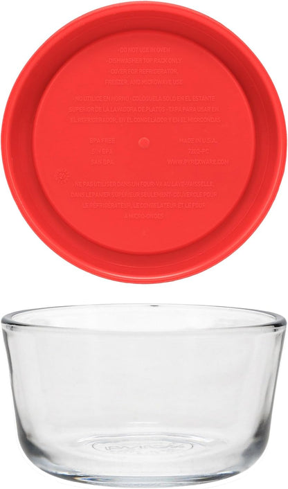 Simply Store 1-Cup Single Glass Food Storage Container with Plastic Lid
