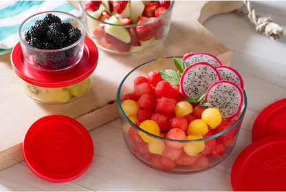 Simply Store 1-Cup Single Glass Food Storage Container with Plastic Lid