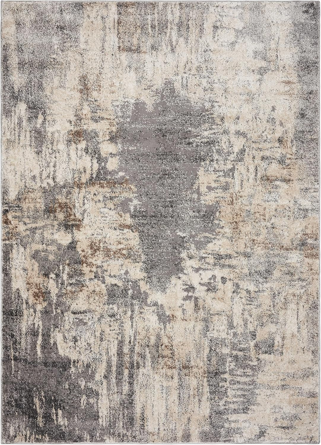 Artistic Area Rug, Gray-Gray 2X7