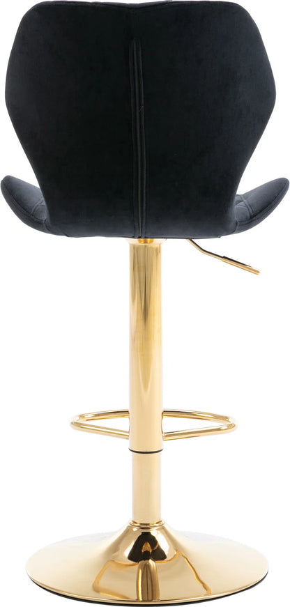 Tierone Upholstered Swivel Adjustable Height Counter Stool with Metal Frame, Modern Velvet Counter Stool