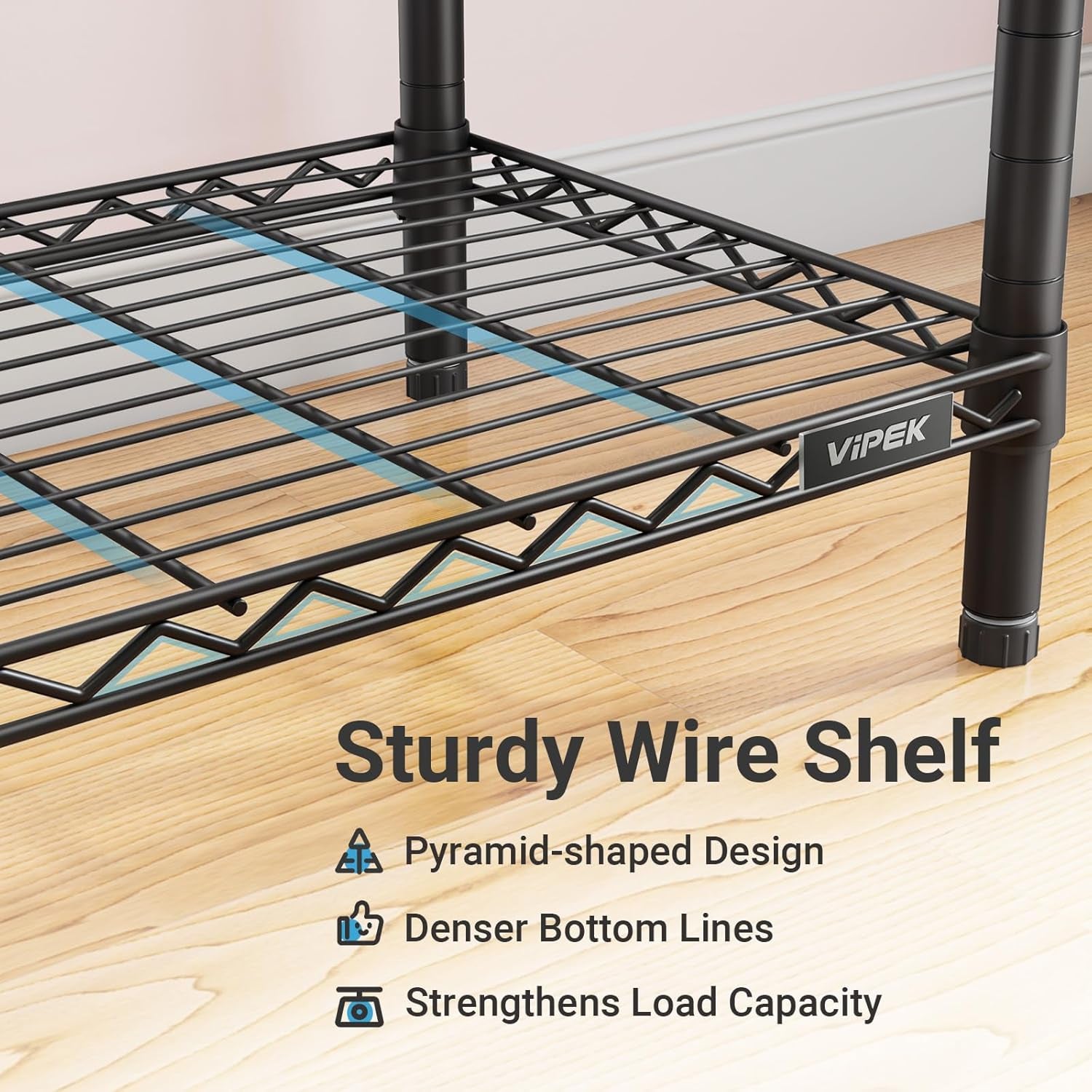 V5 Heavy Duty Clothes Rack, Portable Closet Wardrobe with 4 Hanging Rods & 8 Shelves, Freestanding Adjustable Garment Rack for Bedroom, Walk-In Closet, 890 Lbs Capacity, Black, 68.9" L