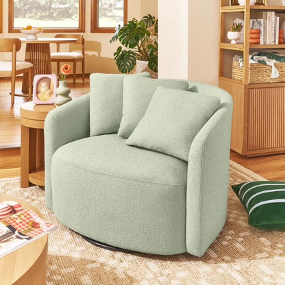 Drew Accent Chair by Drew Barrymore, Sage Boucle