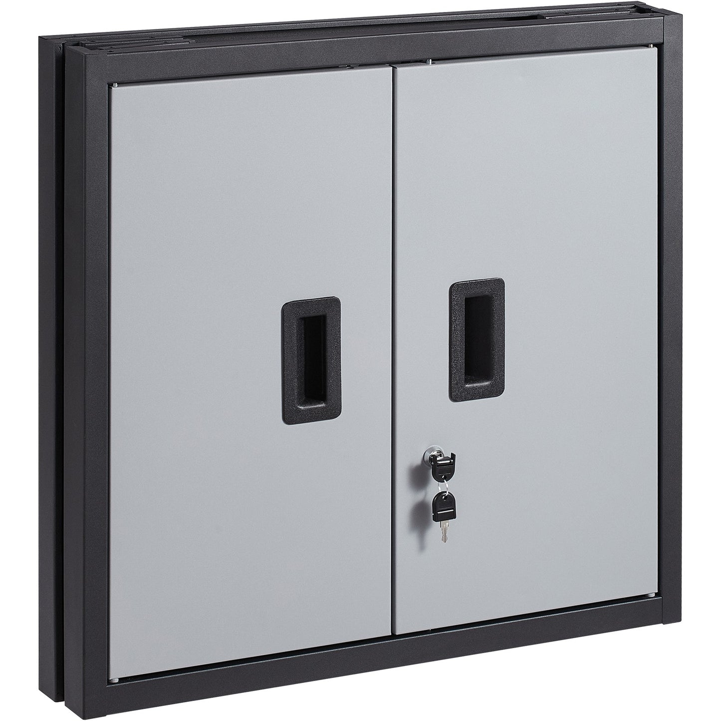 Uimoso Foldable Wall-Mounted Garage Cabinet 26" Compact Design, 240 Lbs Capacity