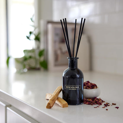 Reed Diffusers for Home, Rose & Sandalwood Relaxing Fragrance | Aromatherapy Reed Diffuser Sticks with Gift Box, Scented Sticks for Bathroom | Home Décor