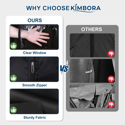 43" Suit Bags for Closet Storage and Travel, Gusseted Hanging Garment Bags for Men Suit Cover with Handles for Clothes, Coats, Jackets, Shirts（3 Packs）