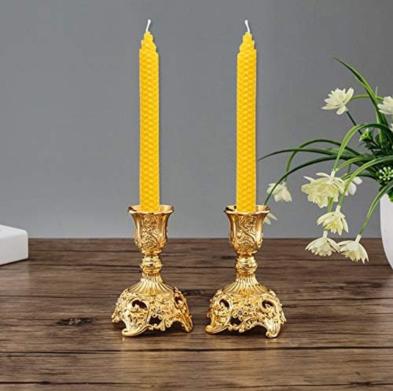 Set of 14 Beeswax Handmade Taper Candles, 9 Inch Smokeless Dripless Wax Candles, Beeswax Candle for Home Gift Ideas, Long Candle Sticks for Wedding,Dinner